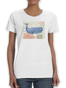 Underwater Whale T-shirt -Victoria Borges Designs