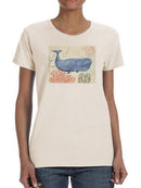 Underwater Whale T-shirt -Victoria Borges Designs