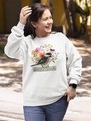 Avian Collage Ii Sweatshirt -Victoria Borges Designs