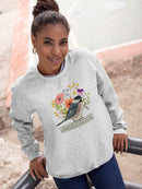 Avian Collage Ii Sweatshirt -Victoria Borges Designs
