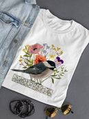 Avian Collage Ii T-shirt -Victoria Borges Designs