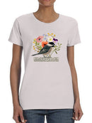 Avian Collage Ii T-shirt -Victoria Borges Designs