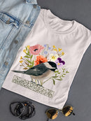 Avian Collage Ii T-shirt -Victoria Borges Designs