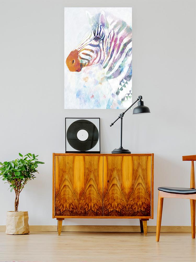 Watercolor Zebra I Wall Art -Victoria Borges Designs