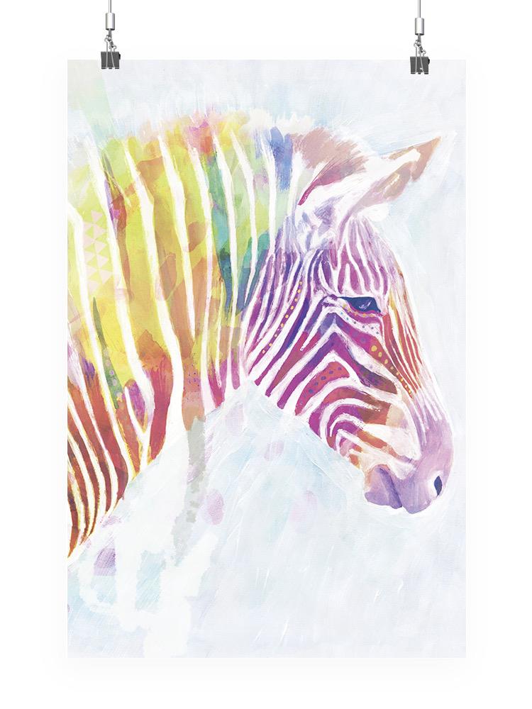 Watercolor Zebra Ii Wall Art -Victoria Borges Designs