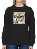 Butterfly Branch Ii Sweatshirt -Victoria Borges Designs