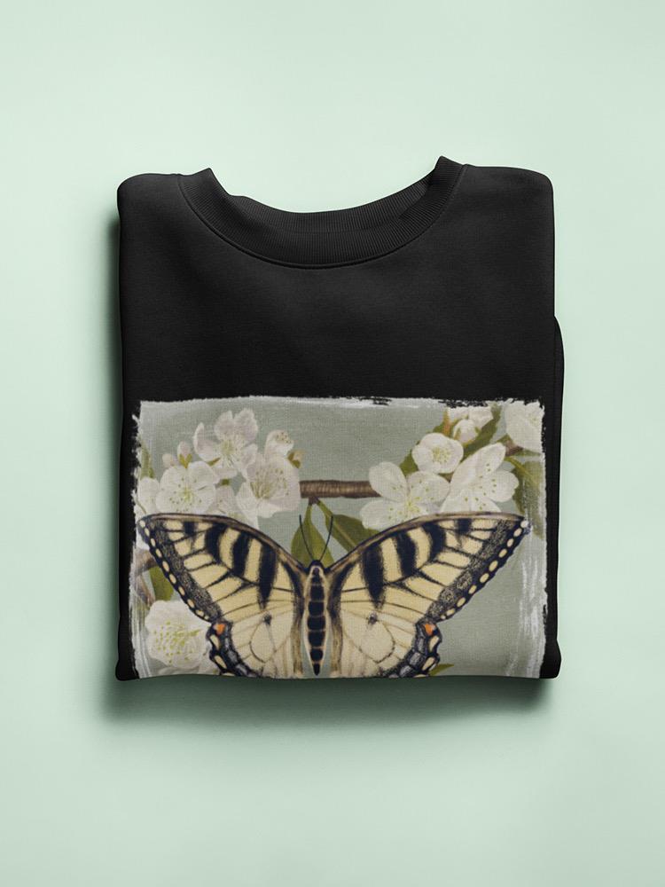 Butterfly Branch Ii Sweatshirt -Victoria Borges Designs