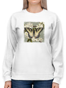Butterfly Branch Ii Sweatshirt -Victoria Borges Designs