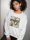 Butterfly Branch Ii Sweatshirt -Victoria Borges Designs