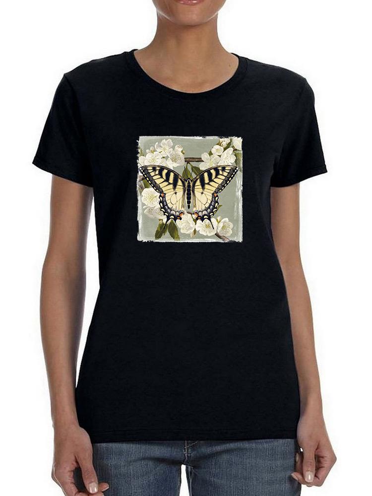 Butterfly Branch Ii T-shirt -Victoria Borges Designs