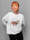 Cozy Woodland Animal I Sweatshirt -Victoria Borges Designs