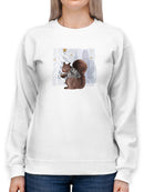 Cozy Woodland Animal Ii Sweatshirt -Victoria Borges Designs