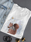 Cozy Woodland Animal Ii T-shirt -Victoria Borges Designs