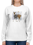 Cozy Woodland Animal Iii Sweatshirt -Victoria Borges Designs