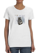Cozy Woodland Animal Iv T-shirt -Victoria Borges Designs