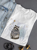 Cozy Woodland Animal Iv T-shirt -Victoria Borges Designs