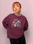 Fairytale Folk Garden Sweatshirt -Victoria Borges Designs