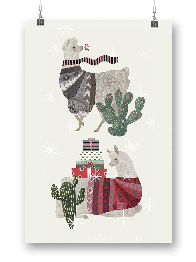 Holiday Llama Wall Art -Victoria Borges Designs