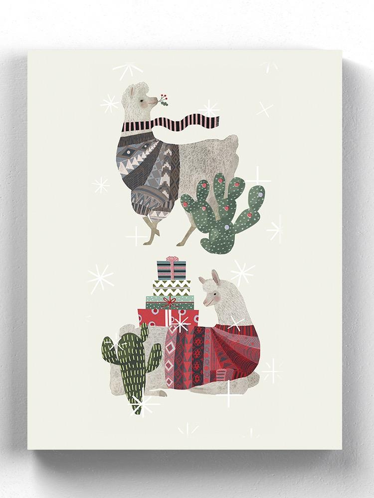 Holiday Llama Wall Art -Victoria Borges Designs