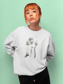 Protea On Linen Ii Sweatshirt -Vision Studio Designs
