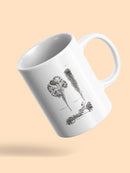 Protea On Linen I Mug -Vision Studio Designs