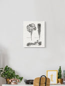 Protea On Linen I Wall Art -Vision Studio Designs