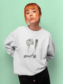 Protea On Linen I Sweatshirt -Vision Studio Designs