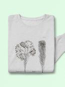Protea On Linen I Sweatshirt -Vision Studio Designs