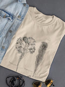 Protea On Linen I T-shirt -Vision Studio Designs