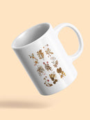 Antique Floral Grid Ii Mug -Vision Studio Designs