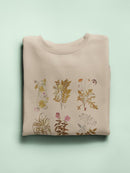 Antique Floral Grid Ii Sweatshirt -Vision Studio Designs