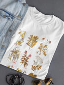 Antique Floral Grid Ii T-shirt -Vision Studio Designs
