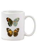 Antique Blue Butterflies Iii Mug -Vision Studio Designs