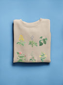 Soft Botanical Chart. Sweatshirt -Vision Studio Designs