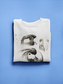 Waterbird Sketchbook Ii Sweatshirt -Vision Studio Designs