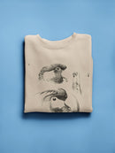 Waterbird Sketchbook Ii Sweatshirt -Vision Studio Designs