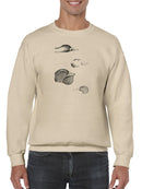 Waterbird Sketchbook Iv. Sweatshirt -Vision Studio Designs