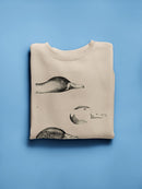 Waterbird Sketchbook Iv. Sweatshirt -Vision Studio Designs