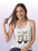 Vintage Butterflies Iii T-shirt -Vision Studio Designs