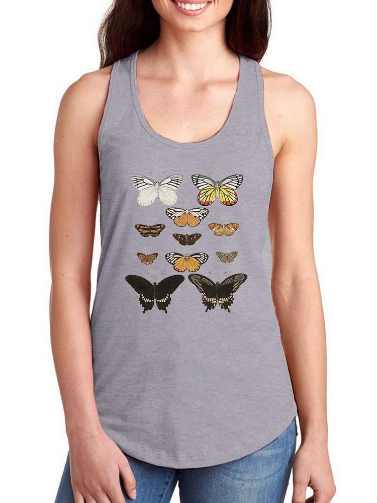 Vintage Butterflies Iii T-shirt -Vision Studio Designs