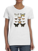 Vintage Butterflies Iii T-shirt -Vision Studio Designs