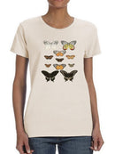 Vintage Butterflies Iii T-shirt -Vision Studio Designs