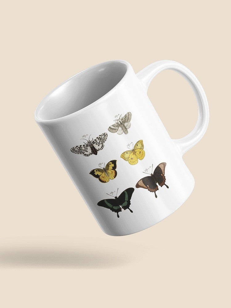 Vintage Butterflies Vi. Mug -Vision Studio Designs