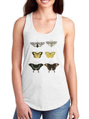 Vintage Butterflies Vi T-shirt -Vision Studio Designs