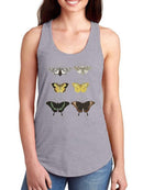 Vintage Butterflies Vi T-shirt -Vision Studio Designs