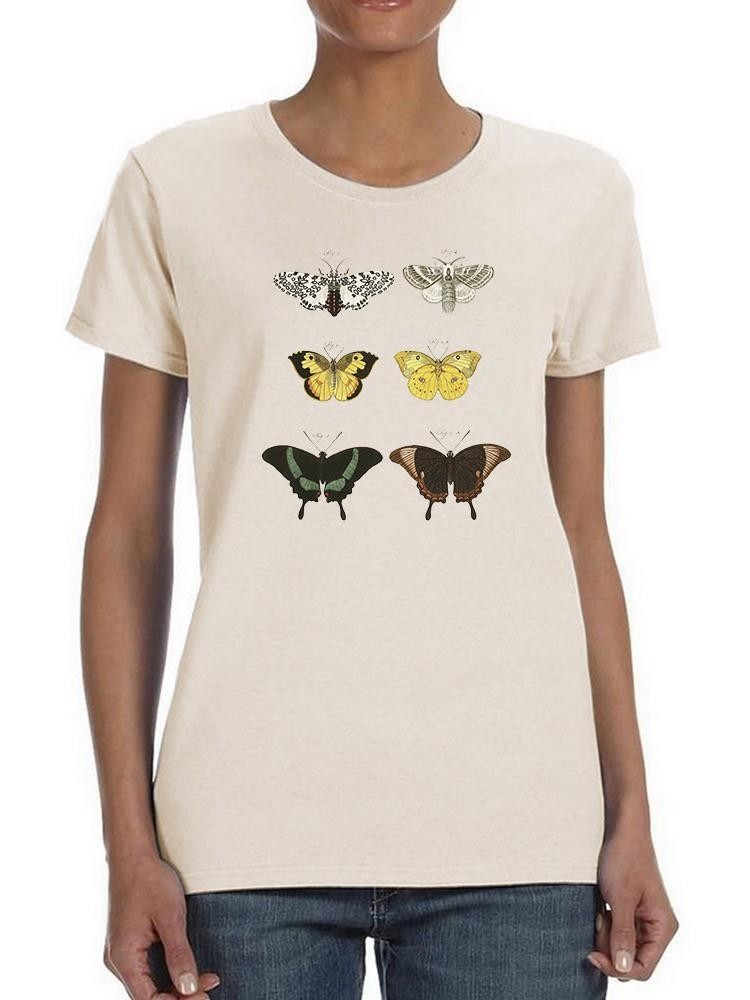 Vintage Butterflies Vi T-shirt -Vision Studio Designs