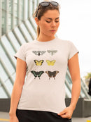 Vintage Butterflies Vi T-shirt -Vision Studio Designs
