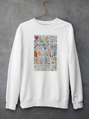 Coral Charts Sweatshirt -Vision Studio Designs