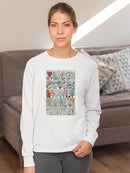 Coral Charts Sweatshirt -Vision Studio Designs