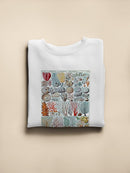 Coral Charts Sweatshirt -Vision Studio Designs